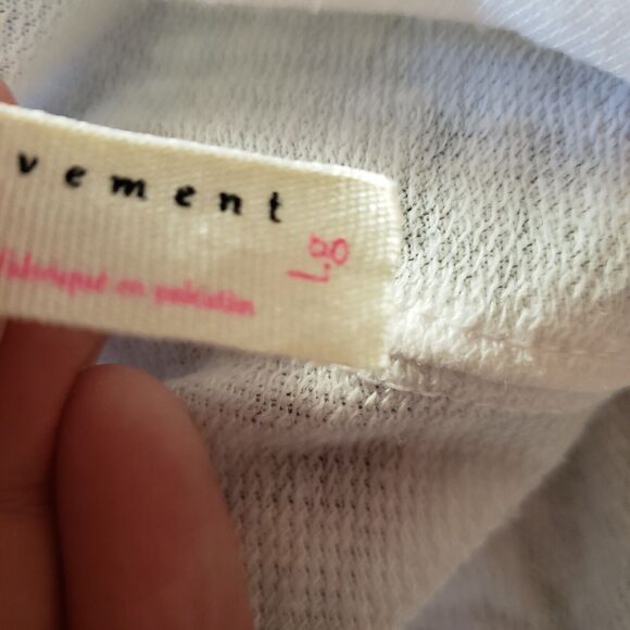 Free People Movement Mix It Up Dolman LS Activate Tee. Sz Large. RARE in White - Picture 7 of 9